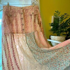 POL | Pink Jean & Floral Skirt